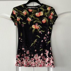 Ted Baker Black Floral Top